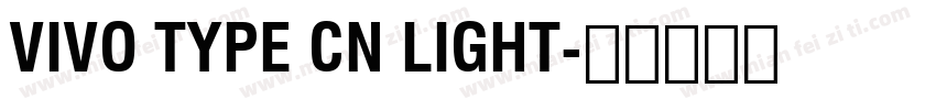 vivo type CN light字体转换